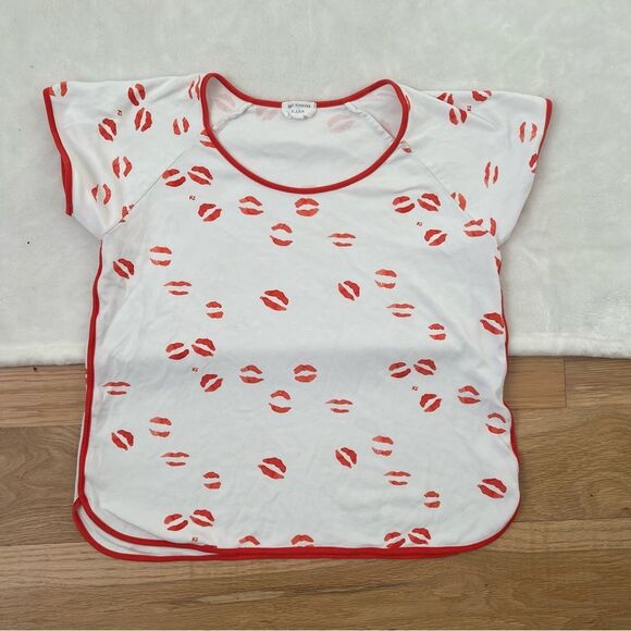 Kate Schelter x LAKE red lips kiss top. Pima cotton. Size small. Great condition - Picture 1 of 6